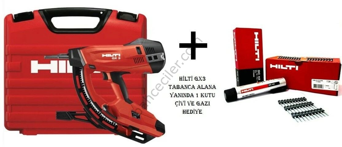 HİLTİ GX3 TABANCA ÇİVİ ÇAKMA ( ÇİVİGAZ+TABANCA )