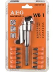 Aeg Wb1 Vidalama Köşe Adaptörü + 10 Parça Uç Seti