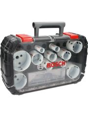 Bosch - Yeni Progressor Serisi Delik Açma Testeresi (Panç) Seti 14 Parça Ø 20-22-25-32-35-40-44-51-60-68-76 mm