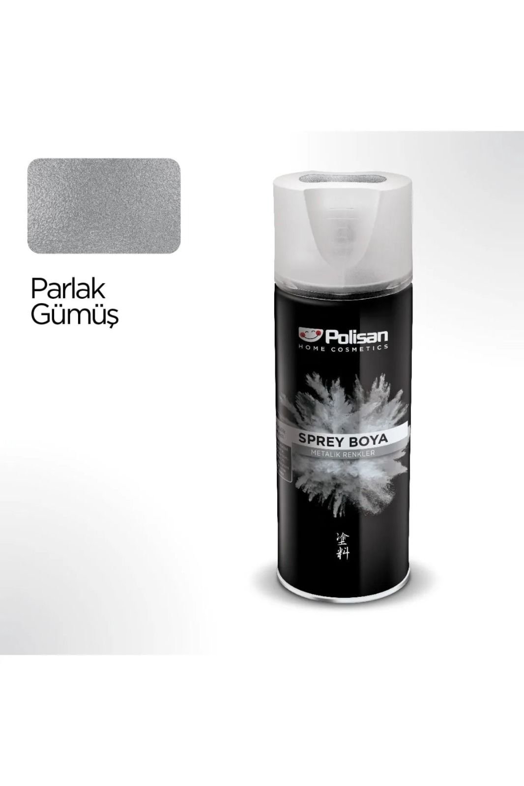 Polisan 400 ML Sprey Boya - Vernik - Astar Çeşitleri - Yüksek Isı Çeşitleri Parlak Gümüş