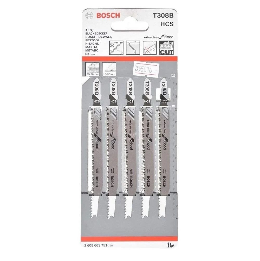 Bosch T308B Dekupaj Bıçağı 5'li