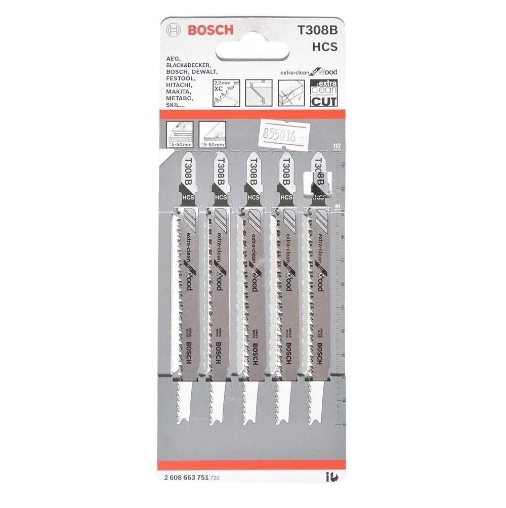 Bosch T308B Dekupaj Bıçağı 5'li