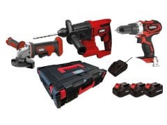 ATTLAS ATB 21 3'LÜ 21V 5.0 Ah. KÖMÜRSÜZ KOMBO SET (MATKAP+TAŞLAMA+KIRICI) A0104170