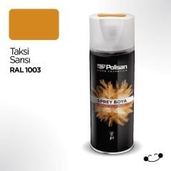 Polisan 400 ML Sprey Boya - Vernik - Astar Çeşitleri - Yüksek Isı Çeşitleri TAKSİ SARISI - RAL 1003
