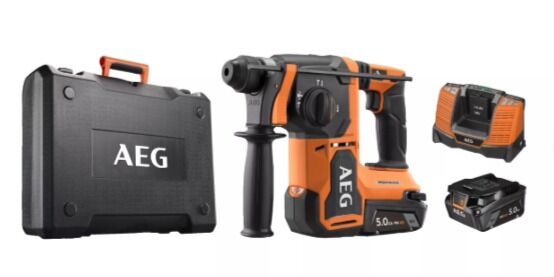 AEG BBH 18BL2-502C 18 V 5 Ah Çift Akülü Kömürsüz Kırıcı Delici