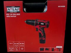 ATTLAS Atbl 12 Cdd-202c 12v 2x 2.0Ah Li-Ion Çift Akülü Kömürsüz Matkap - A0104085