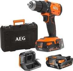AEG BSB 18G4-202C Çift Akülü 2 Ah Darbeli Matkap