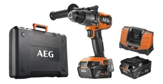 AEG BSB 18C3BL-502C 18 V Çift Akülü 5 Ah Darbeli Matkap