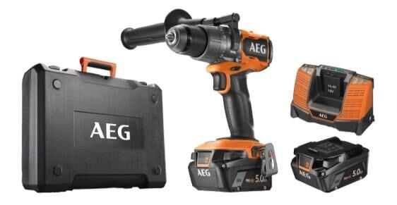 AEG BSB 18C3BL-502C 18 V Çift Akülü 5 Ah Darbeli Matkap