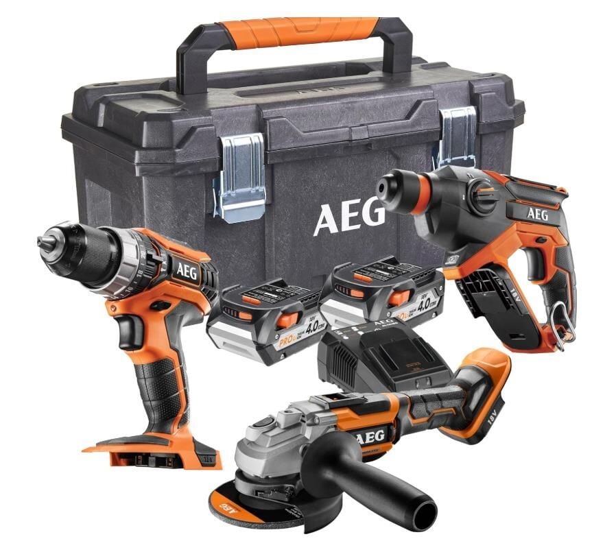 AEG JP18L3-402TB Akülü Kombo 3Lü Set Profesyonel