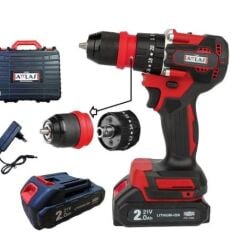 ATTLAS Atb 21 Blpdx-202c 2 x 2.0 Ah Çift Akülü Kömürsüz Darbeli Matkap - A0104098