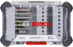 Bosch 2 607 017 723 43 Parça Vidalama Ucu + Lokma Anahtar Seti