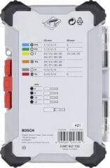 Bosch 2607017164 43 Parça Vidalama Ucu + Lokma Anahtar Seti