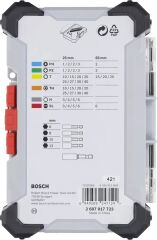 Bosch 2607017164 43 Parça Vidalama Ucu + Lokma Anahtar Seti