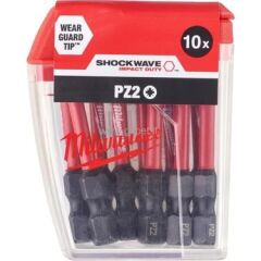 Milwaukee PZ2 50 mm Shockwave Bits Vidalama Uç - 10'lu