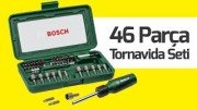 BOSCH 46 Parça Cırcır Tornavida Ve Lokma Uç Seti