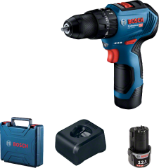 BOSCH GSB 12V-30 Çift Akülü Darbeli Vidalama Kömürsüz Motor Metal Mandren