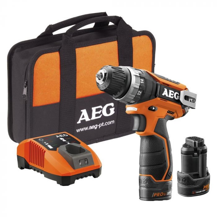 AEG BS 12 C2 LI Çift Akülü Matkap (Lithium ion 12 V; 2.0 Ah)