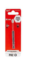 Milwaukee  Bits Uç Ph2 90Mm 1'Li Paket Shockwave T4932430856