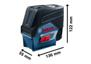 BOSCH GCL 2-50 C KIRMIZI LAZER HİZALAMA + RM2