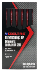 İZELTAŞ Elektronikçi Tip Klemens Tornavida Seti 6 Parça 4500008106