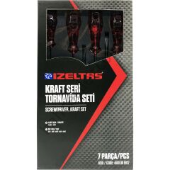 İZELTAŞ Kraft Seri Tornavida Seti 7 Parça 4100008107