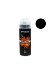 Polisan 400 ML Sprey Boya - Vernik - Astar Çeşitleri - Yüksek Isı Çeşitleri MAT SİYAH ( RAL-9005 )