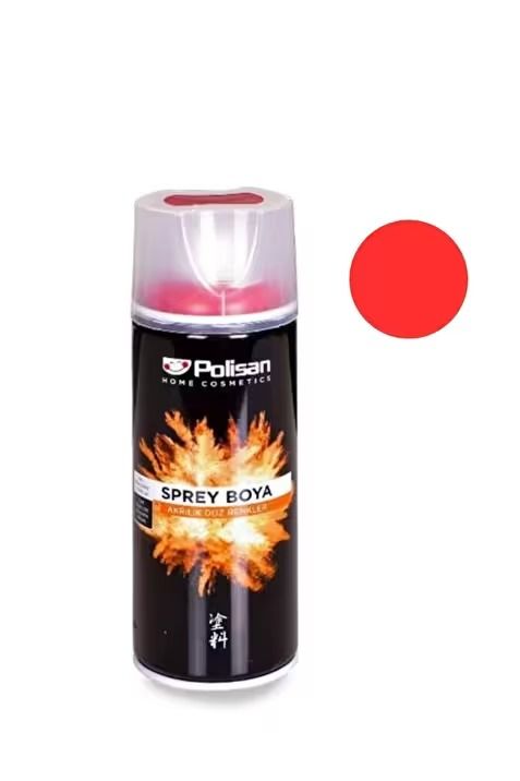 Polisan 400 ML Sprey Boya - Vernik - Astar Çeşitleri - Yüksek Isı Çeşitleri Kırmızı