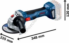 Bosch GWS 18V-8 Çift Akülü Avuç Taşlama